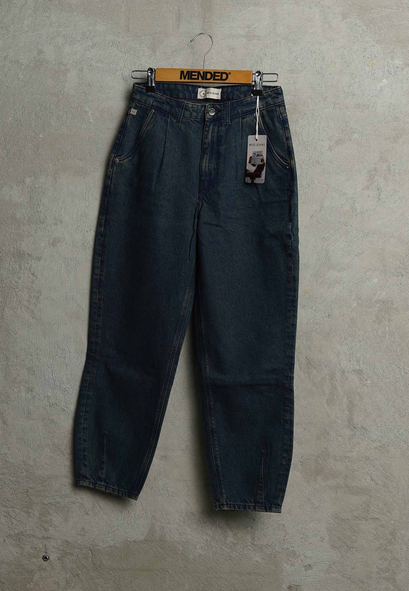 Women - MUD Jeans - Mams Egg Shaped Cropped - Whale Blue