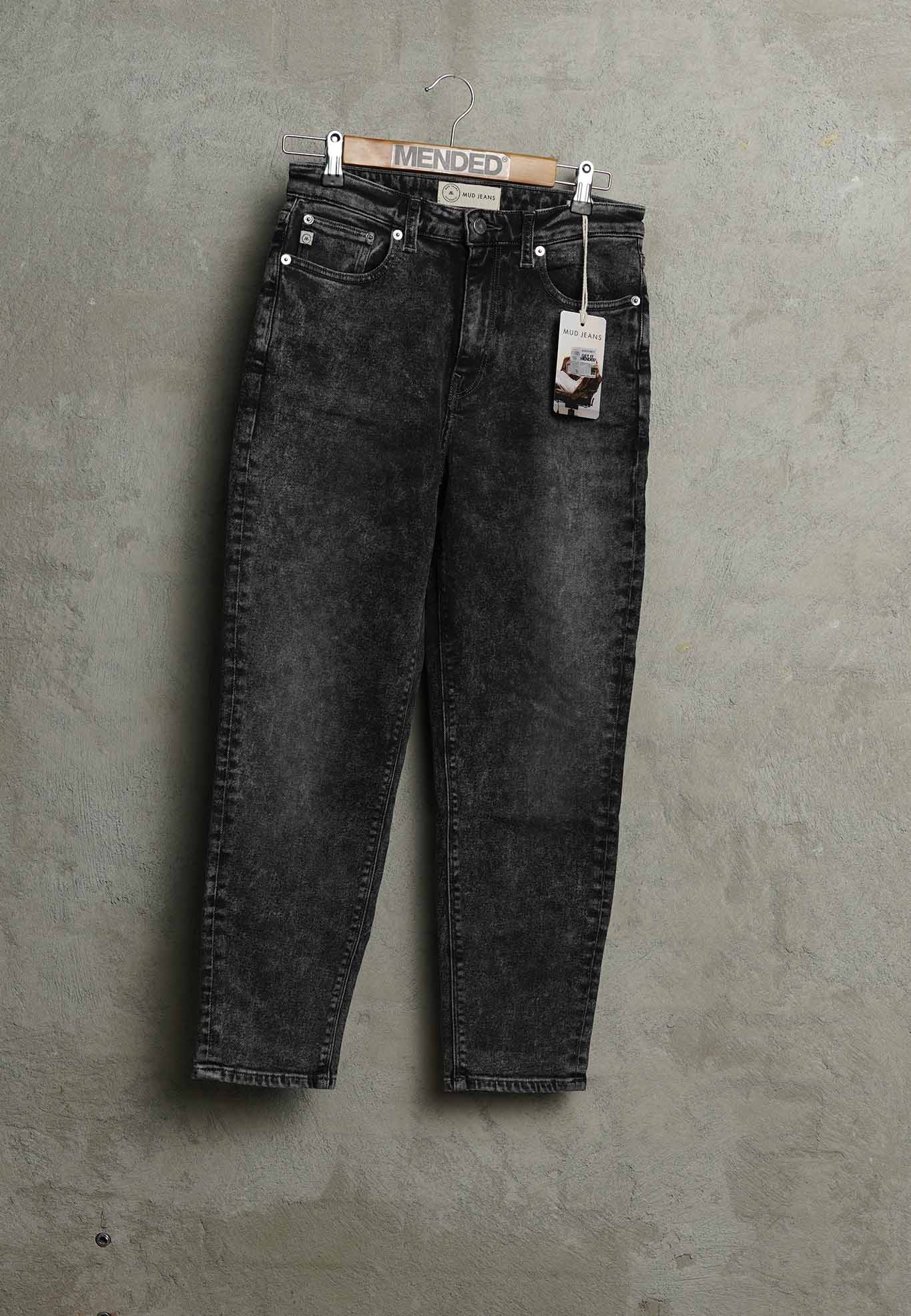 Women - MUD Jeans - Mams Stretch Tapered - Heavy Black Stone