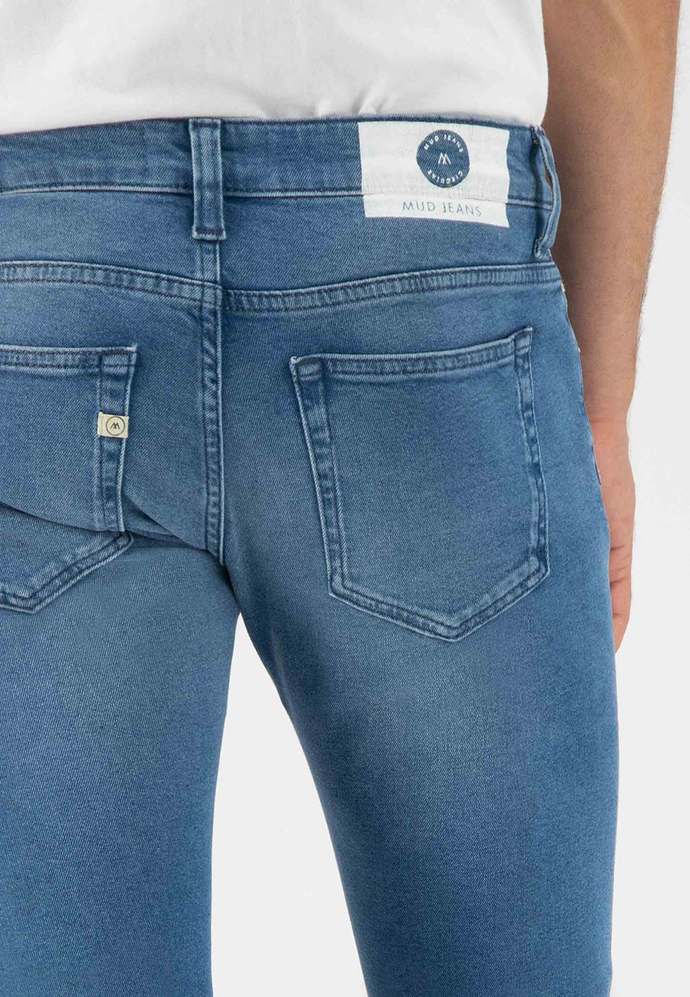 Men - MUD Jeans - Slim Lassen - Pure Blue