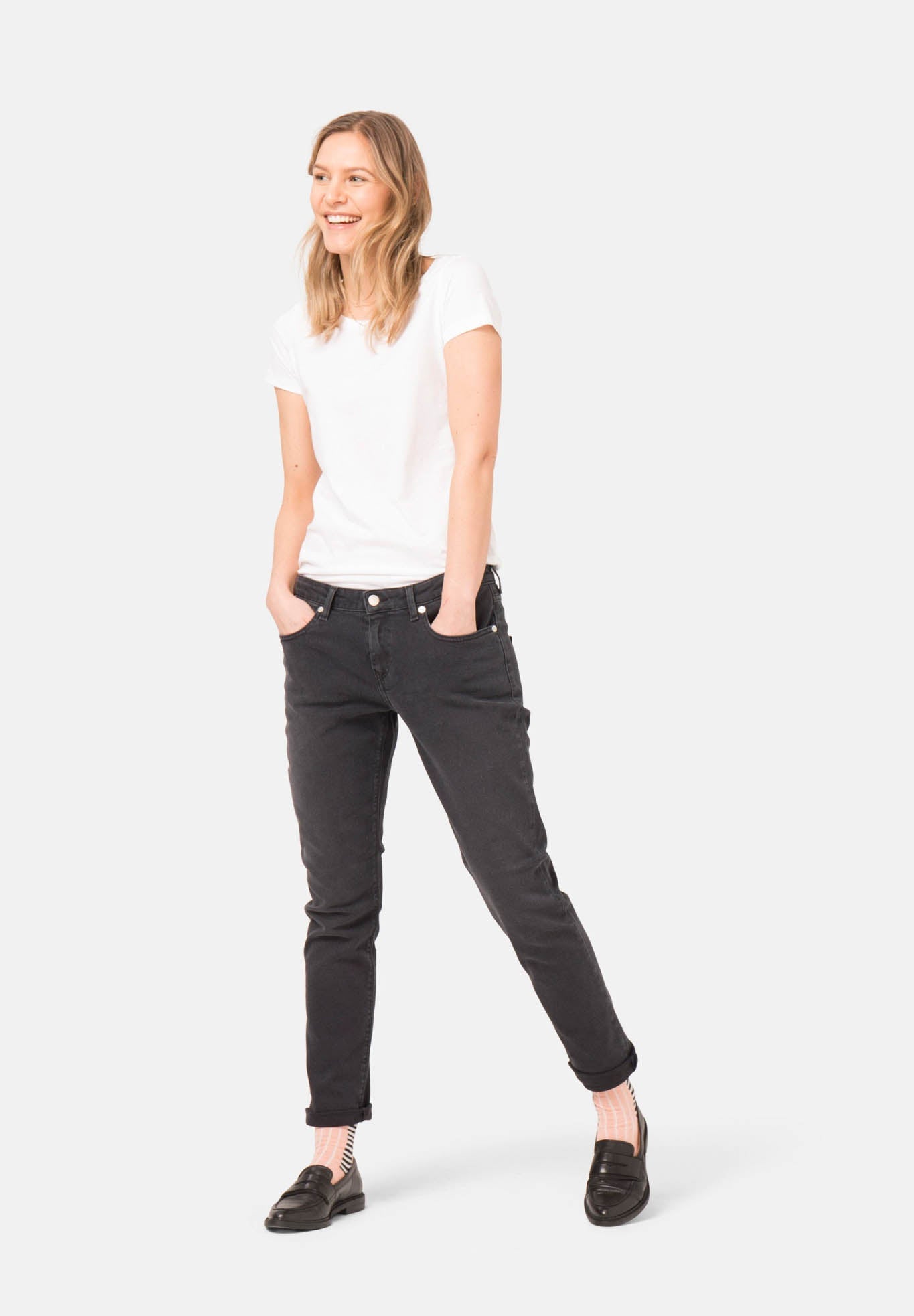 Women - MUD Jeans - Boyfriend Basin - Stone Black