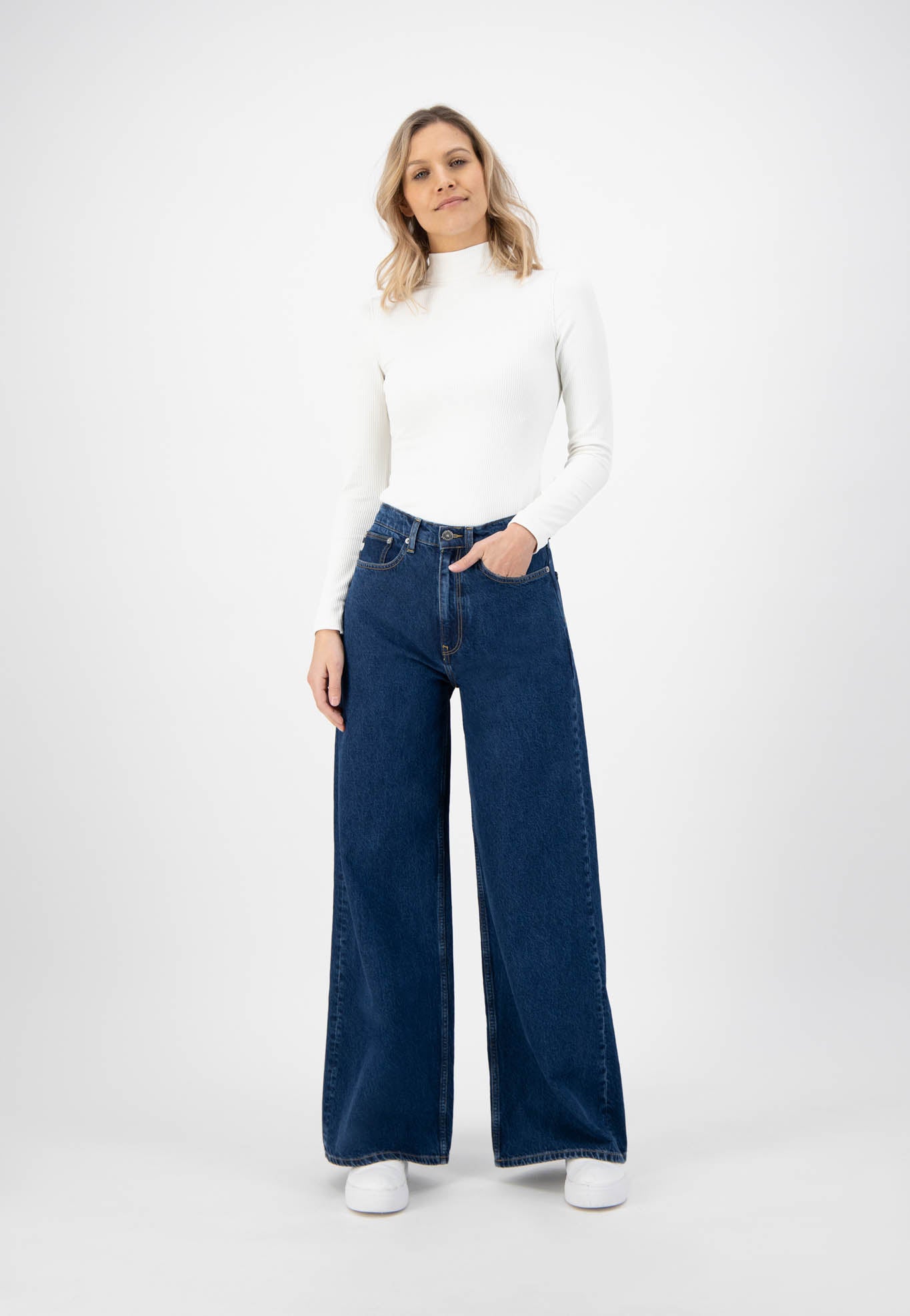 Women - MUD Jeans - Wyde Sara - Stone Indigo